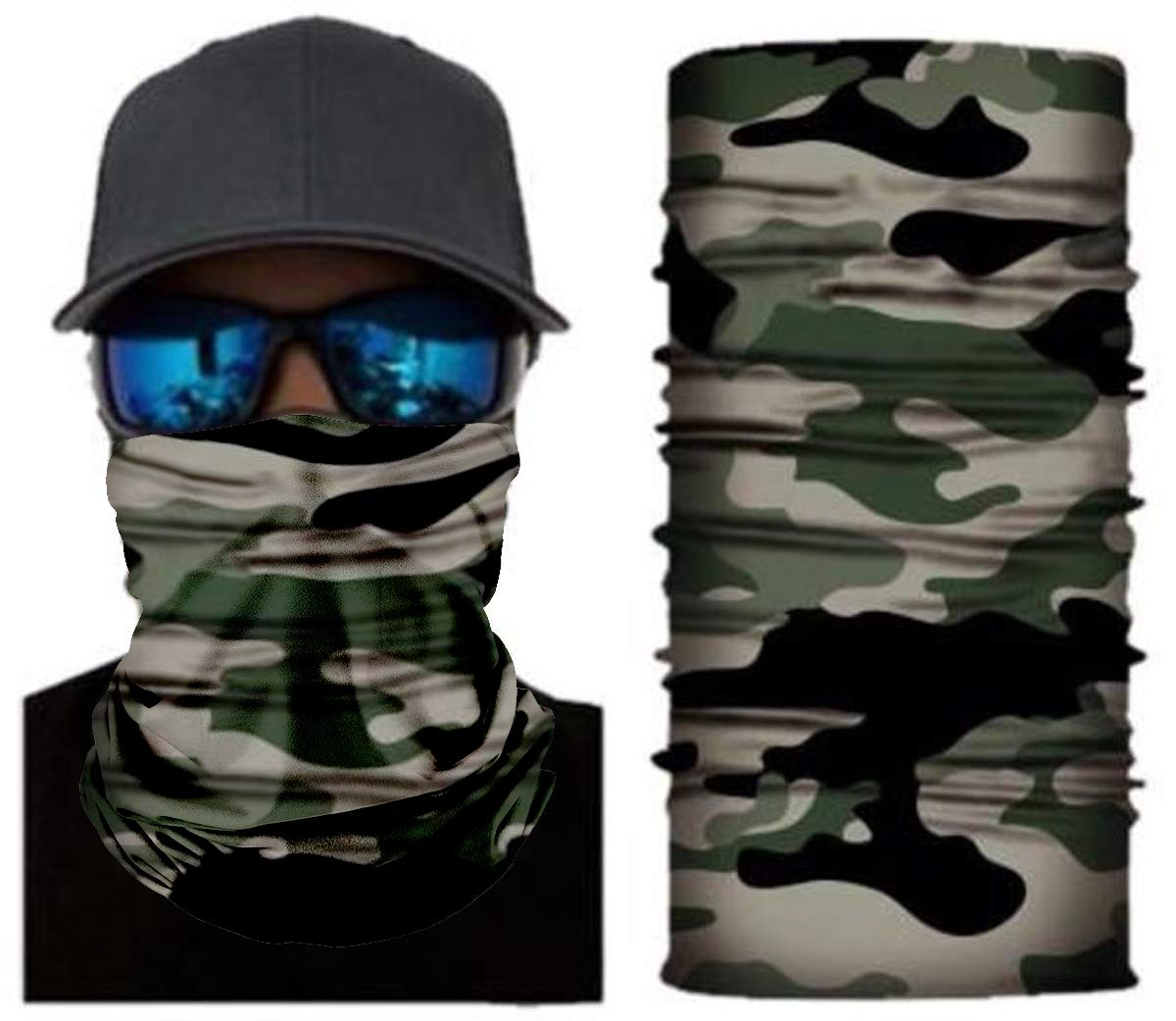 UV Protection Neck Gaiter Face Mask - Reusable, Washable Balaclava Scarf for Sun, Dust & Wind Protection - Perfect for Outdoor Sports, Hiking, Cycling & Travel