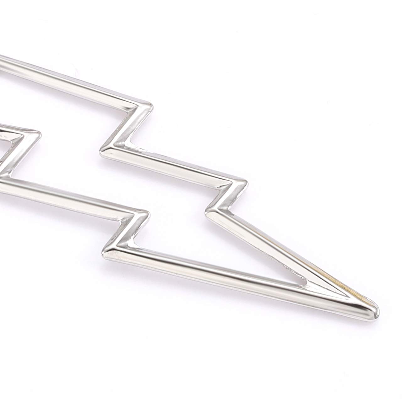 Lightning Bolt Drop Dangle Earrings for Women - Punk Fashion Statement Jewelry with Thunder Hook Design - Perfect for Parties, Concerts and Gothic Outfits