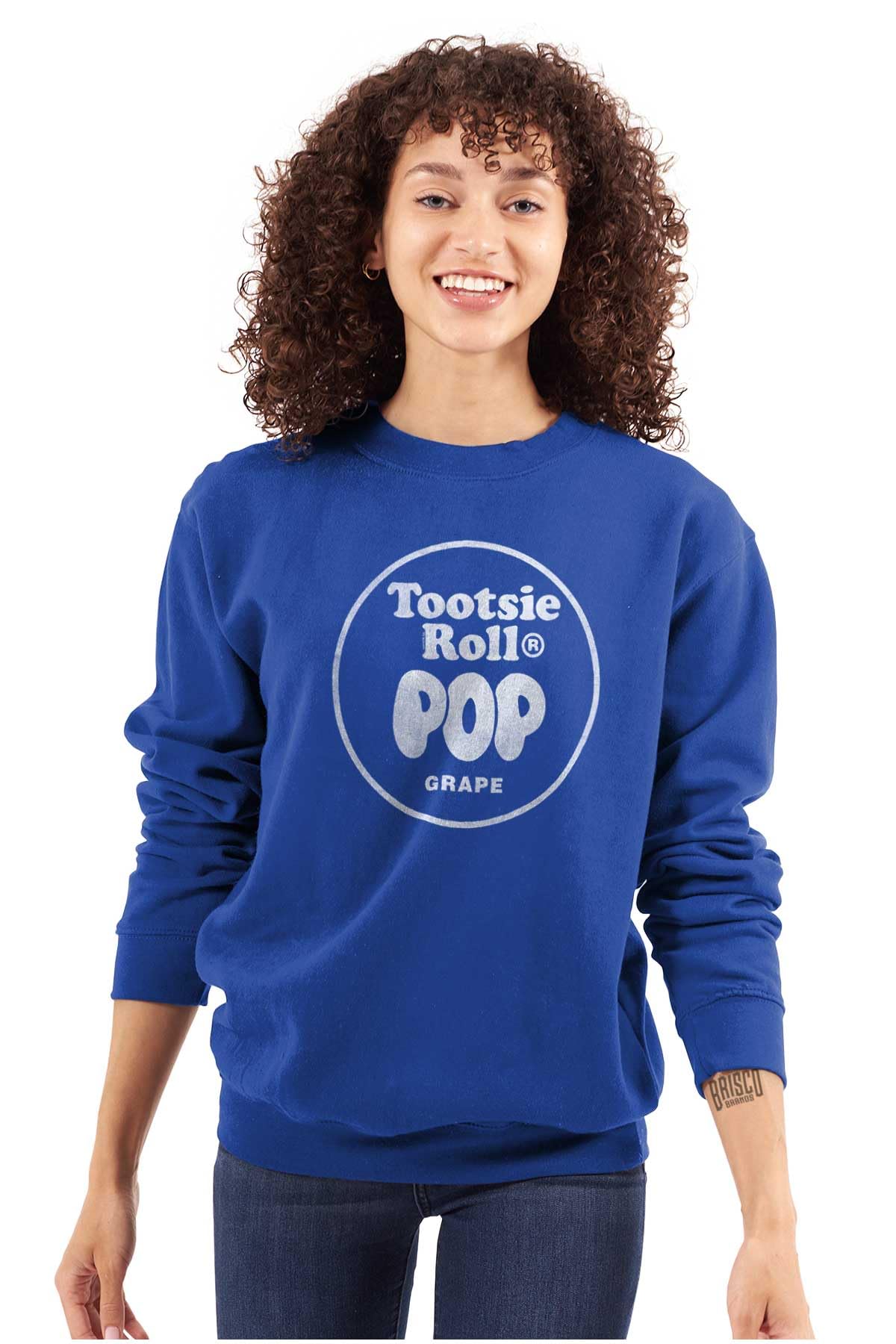 Brisco Brands Tootsie Roll Pop Banana Flavored Candy Sweatshirt - Unisex Hoodie for Men & Women | Fun Retro Candy Lover Gift, Casual Wear for Parties & Everyday Fashion