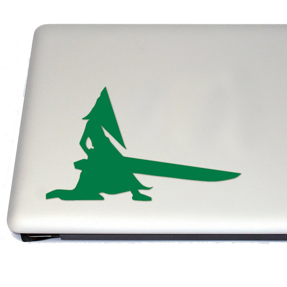 Pyramid Head Cosplay Vinyl Decal - Green Gaming Sticker for Silent Hill Fans | Perfect for Laptops, Helmets & Gaming Accessories