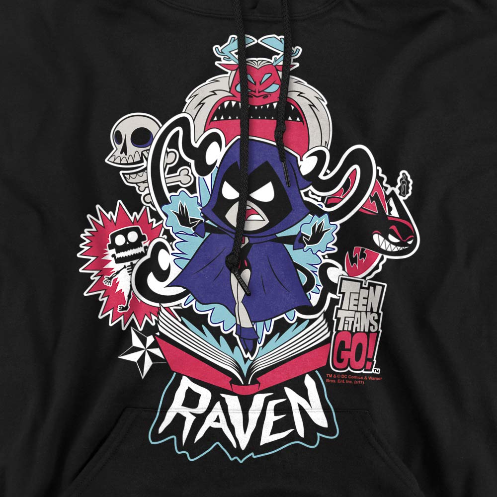 Teen Titans Go Raven Unisex Hoodie for Adults - Soft Pullover Sweatshirt for Cosplay, Casual Wear & Fan Gifts