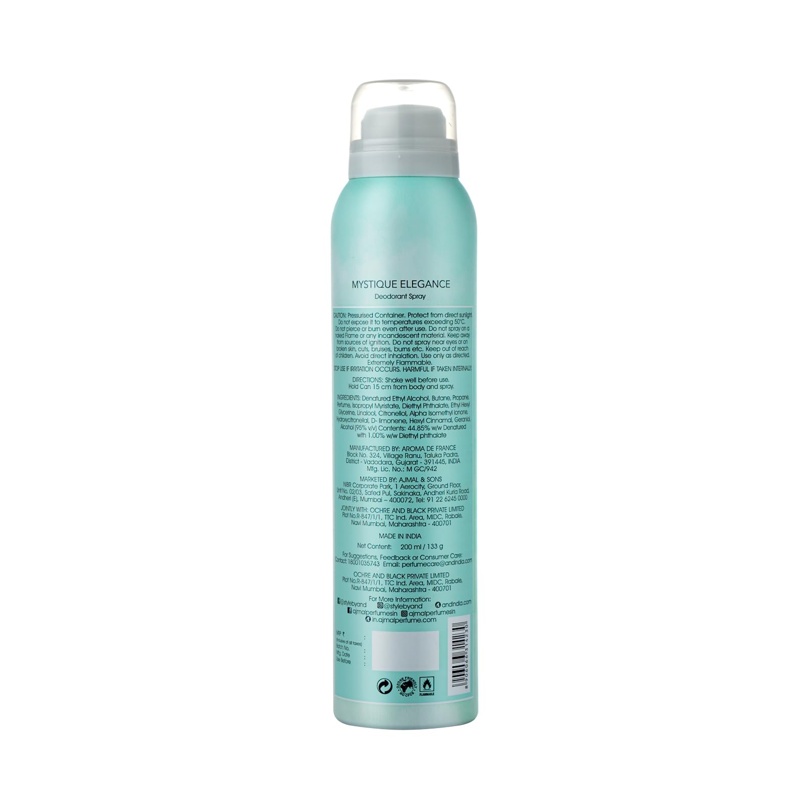 Ajmal Mystique Elegance Deodorant Body Spray for Women - 200ml Long-Lasting Fragrance, Gift Set for Her | Perfect for Daily Use, Office, Date Night & Special Occasions
