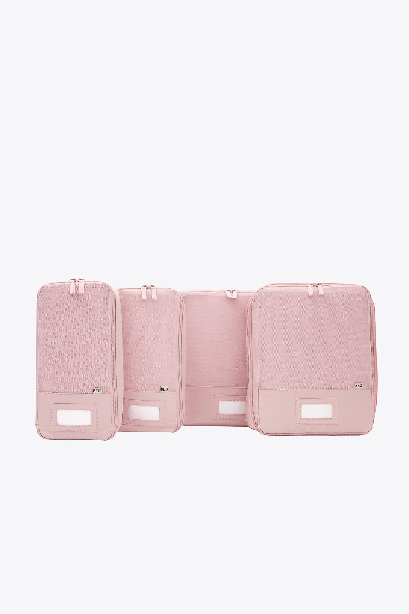 Atlas Pink Compression Packing Cubes Set of 4 - Travel Organizers for Suitcases, Carry-Ons & Backpacks - Perfect for Vacation, Business Trips & Weekend Getaways
