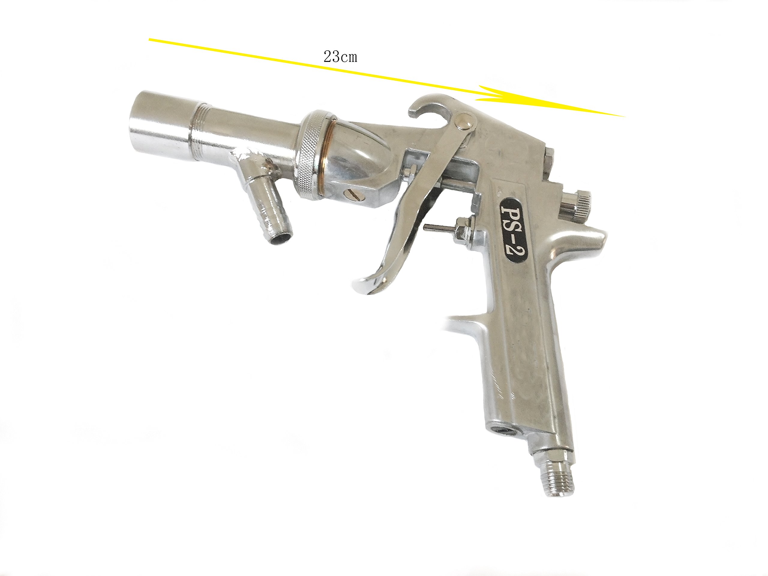 Chiloskit PS-2 Air Sandblaster Gun Kit - Pneumatic Sandblasting Spray Tool for Metal, Wood & Auto Restoration | Perfect for Rust Removal, Paint Stripping & Surface Preparation