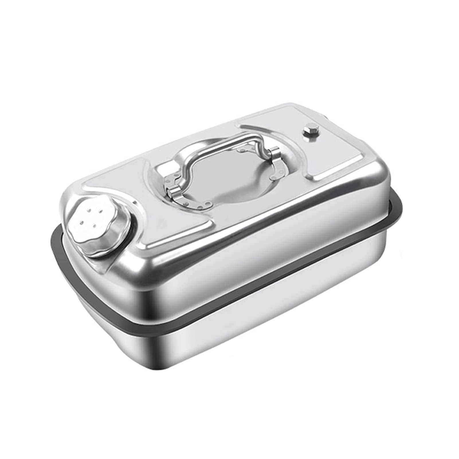 304 Stainless Steel Gasoline Can with Spill-Proof Spout & Built-in Oil Tube - Leak-Proof Fuel Container with Bonus Funnel - Perfect for Cars, Motorcycles, Lawn Mowers & Emergency Fuel Storage