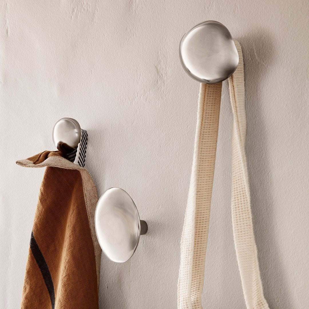 Premium Chanterelle Hook - Heavy Duty Stainless Steel Wall Hook for Kitchen, Bathroom & Garage - Perfect for Hanging Towels, Utensils & Tools