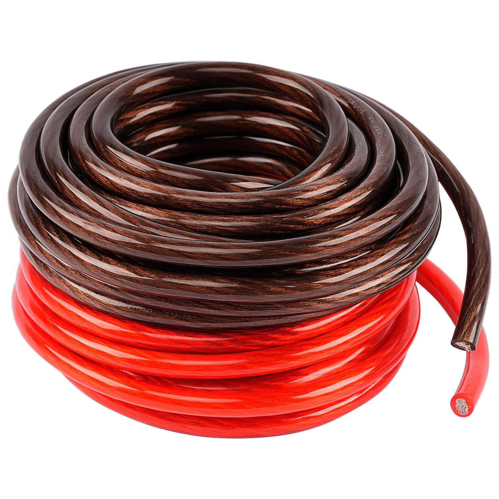 25Ft 4 Gauge Black and Red Primary Wire (PWK 4 25RB) - Heavy Duty Automotive Battery Cable for Car Audio, Solar Panels, and RV Electrical Systems