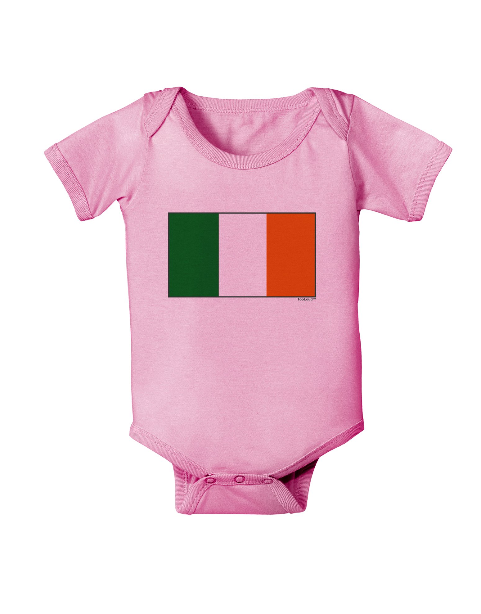 Irish Flag Baby Romper - Green White Orange Ireland Bodysuit for Boys & Girls - St. Patrick's Day, Irish Heritage & National Pride Outfit