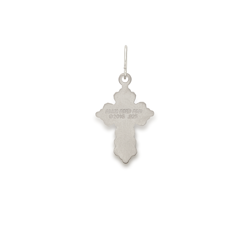 Floral Cross Charm Necklace for Women - Elegant Religious Jewelry Gift for Baptism, Confirmation & Church Events