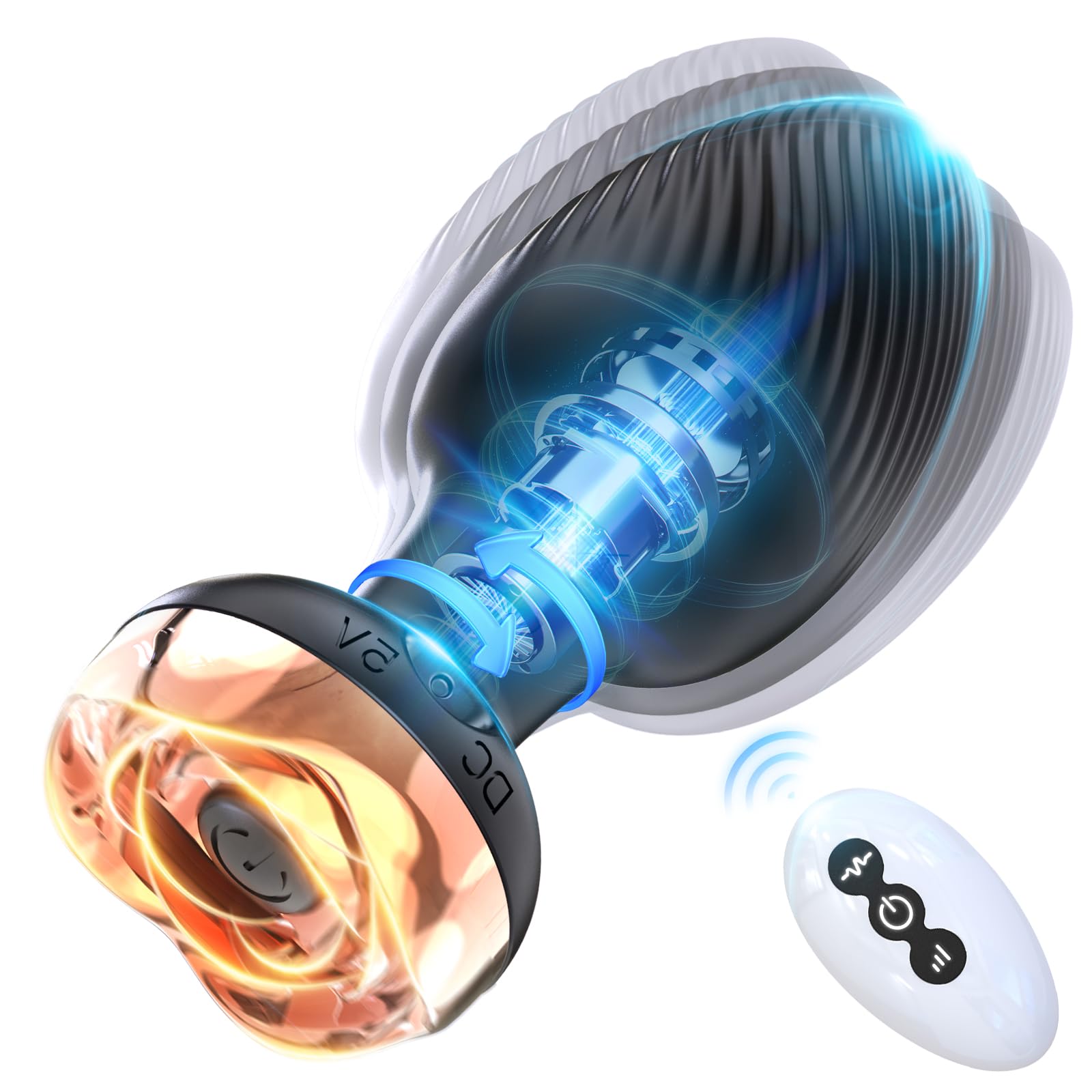 Remote Control Vibrating Anal Plug for Women & Beginners - Prostate Massager with Wireless Remote - Silicone Butt Plug Sex Toy for Couples Play & Solo Pleasure