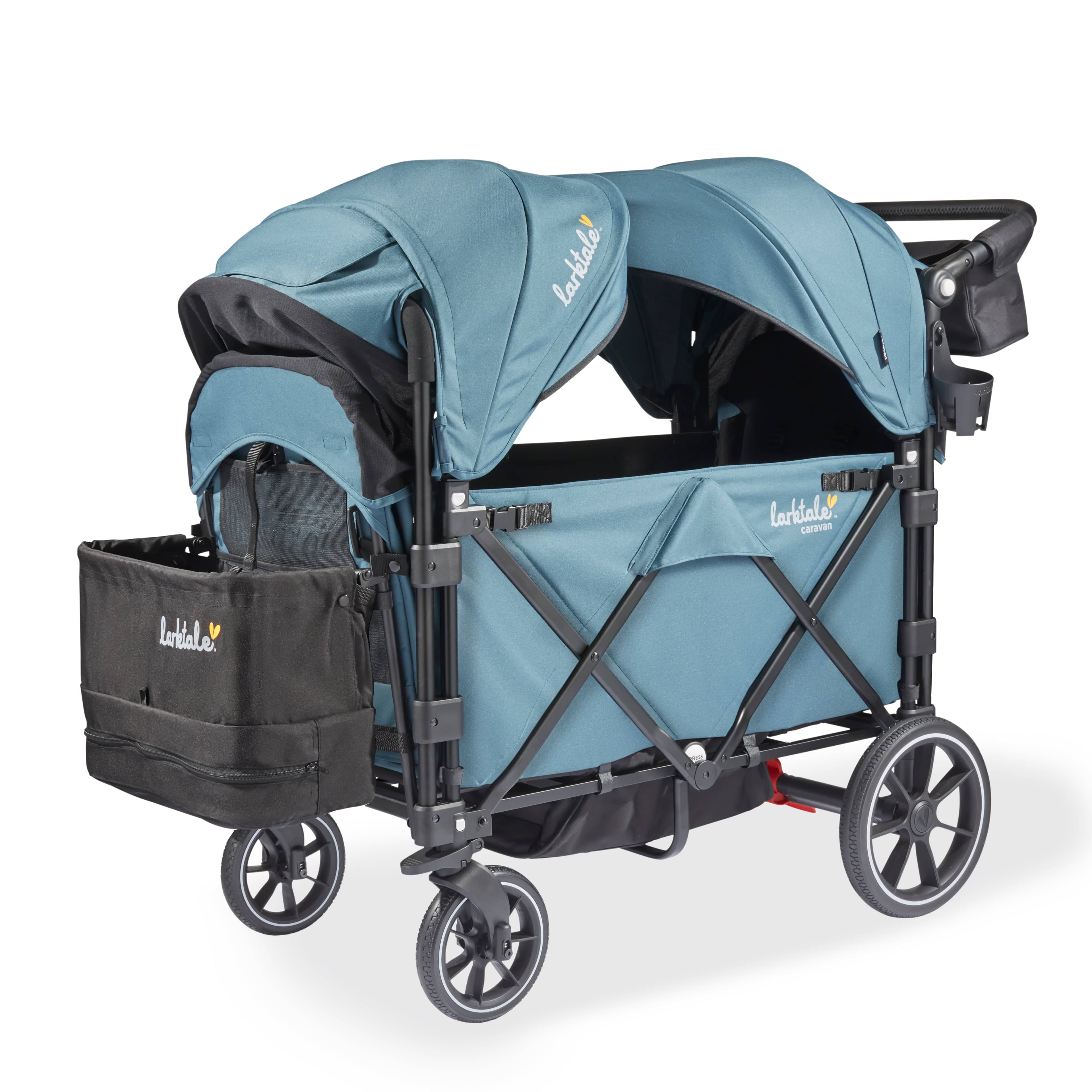 Larktale Caravan V3 All-Terrain Stroller Wagon for Kids - Lightweight, Foldable & Durable for Beach, Park, and Outdoor Adventures