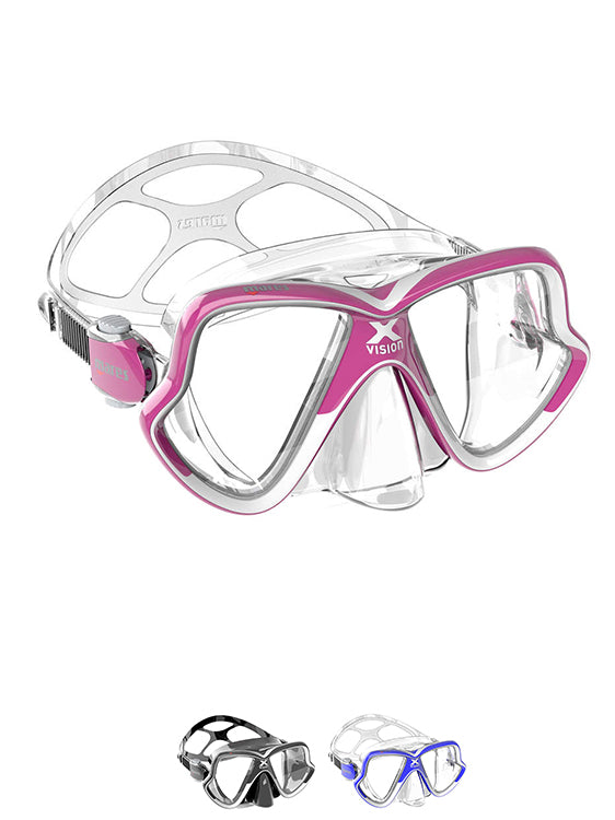 Mares X Vision Mid Scuba Diving Mask - Comfortable & Anti-Fog Snorkeling Gear for Underwater Adventures | Perfect for Ocean, Pool & Freediving