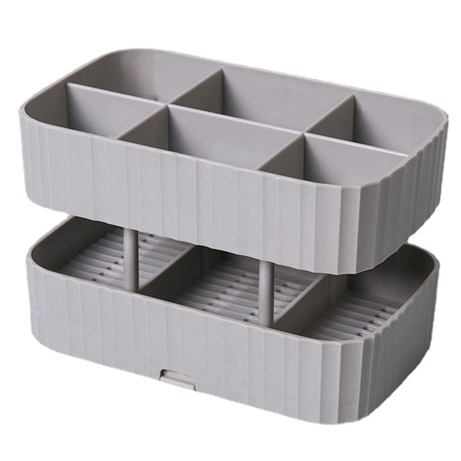 Stainless Steel Silverware Drawer Organizer - Kitchen Utensils Holder for Forks, Spoons, Knives & Chopsticks | Detachable Lightweight Divided Tray with Drying Rack (1-Pack) | Perfect for Kitchen Drawer Organization & Dining Table Storage