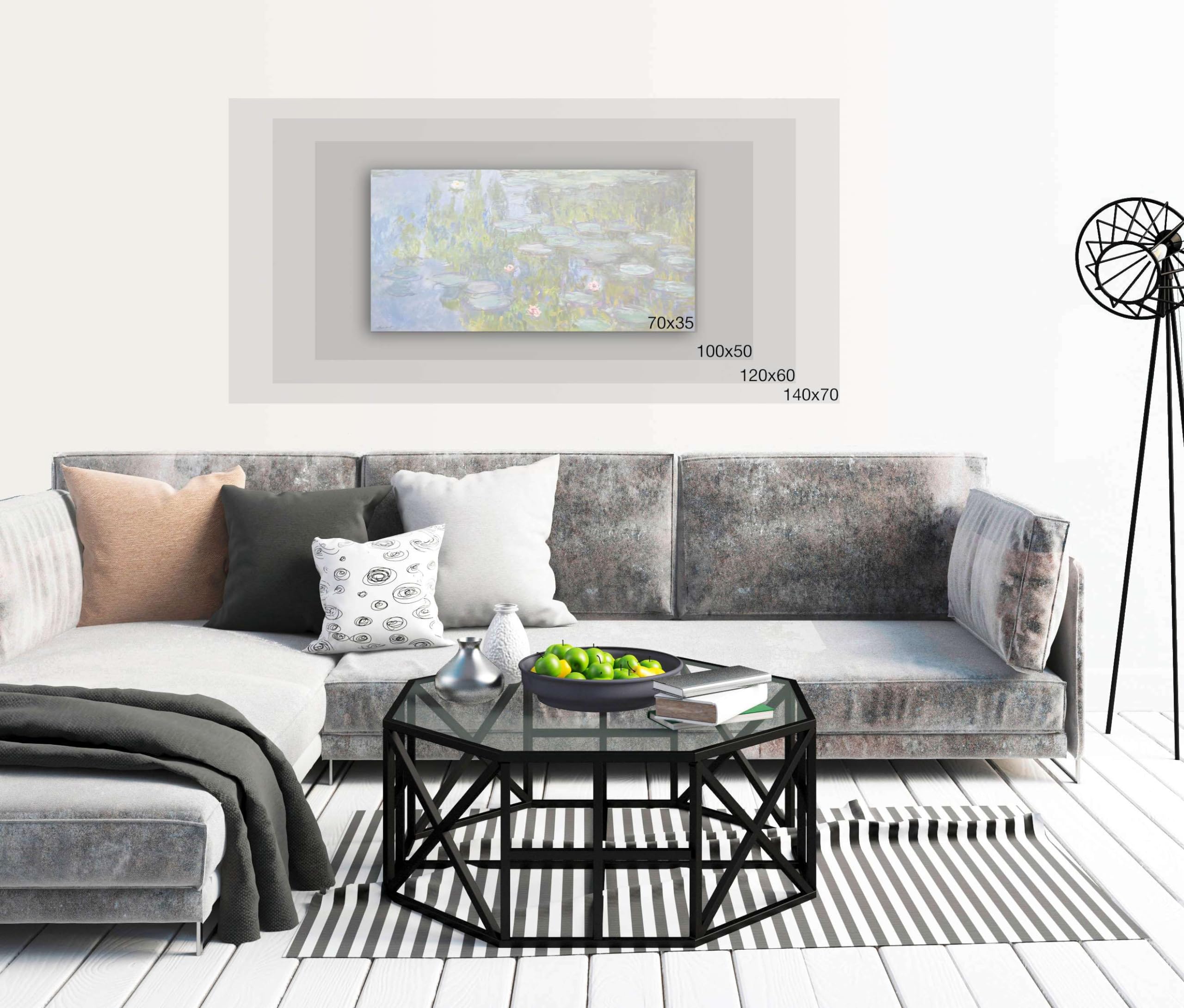 ART PRINT CAFE' – Canvas Tree Painting Print - Luigi Florio 'Morning in the Clearing' - 120x60 cm Wall Art - Perfect for Living Room, Bedroom & Office Decor
