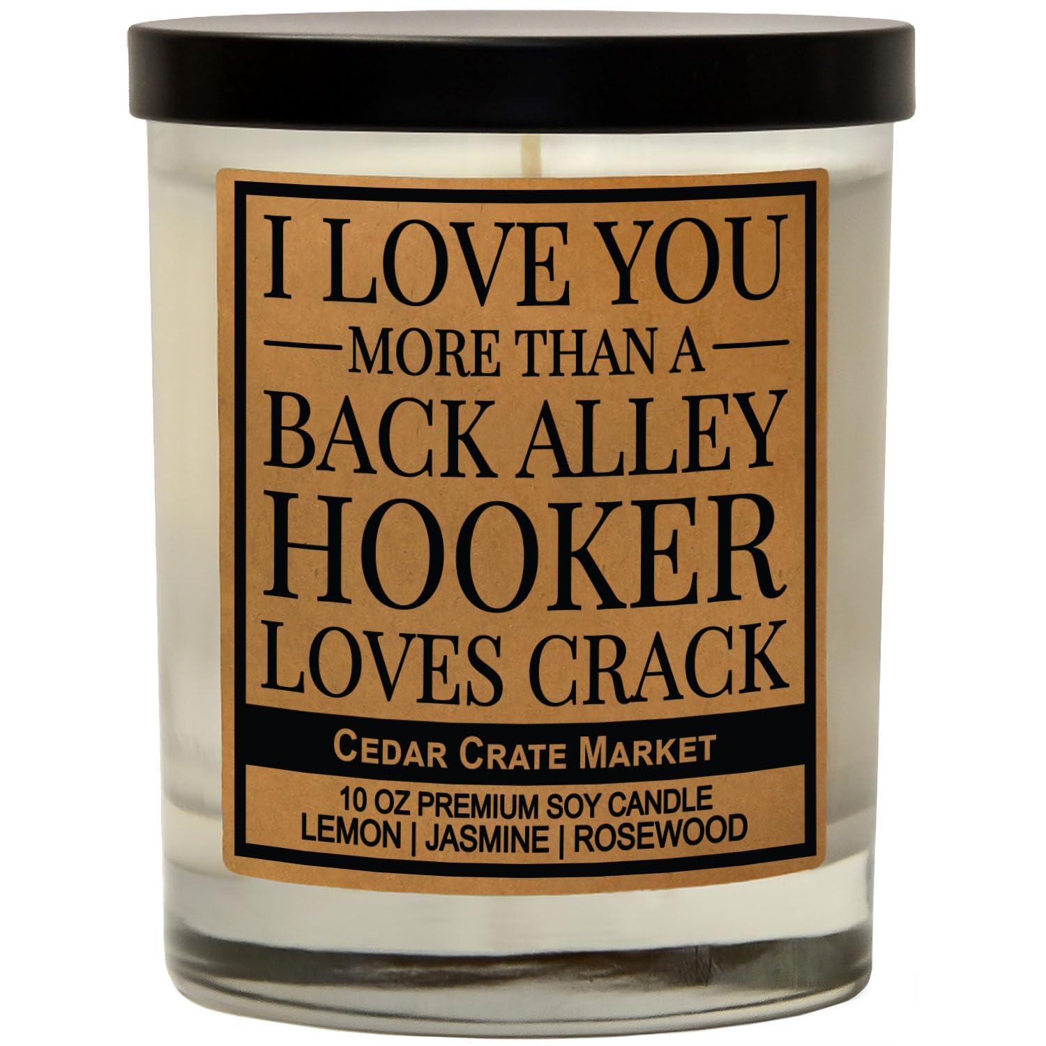 Funny Scented Candles for Women - Best Friend Birthday Gifts, Adult Humor Candle with 'I Love You More' Sayings, Cute Friendship Present for Besties & BFF, Perfect for Relaxation, Home Decor, and Gift Giving