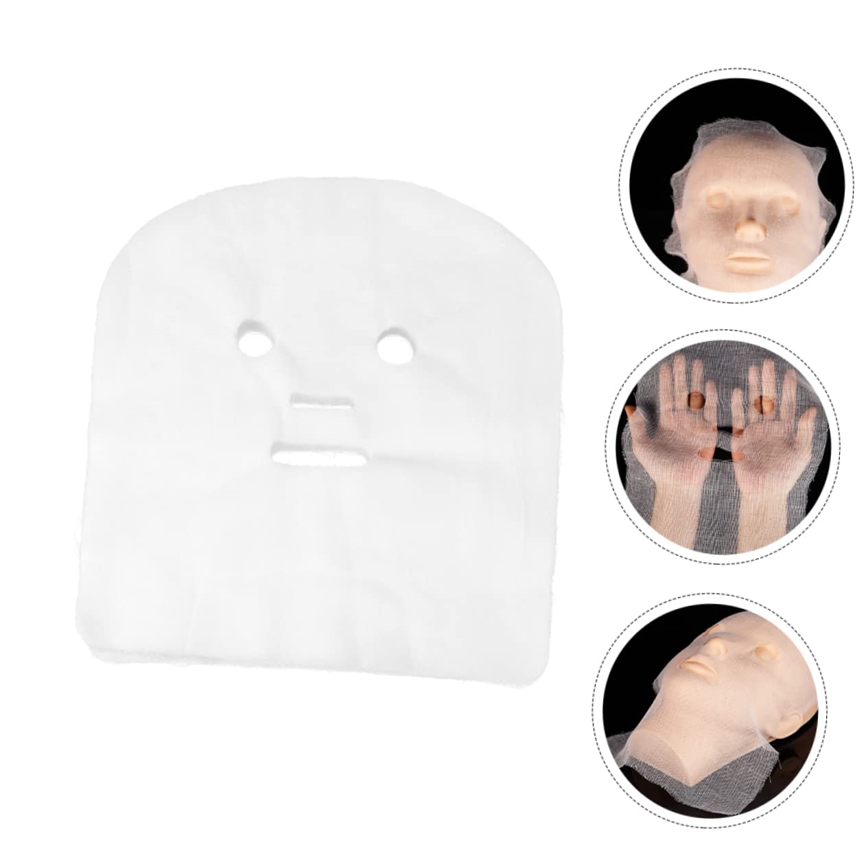 100pcs Non-Collagen Face Mask Scrubbers for Overnight Skin Care & Exfoliation
