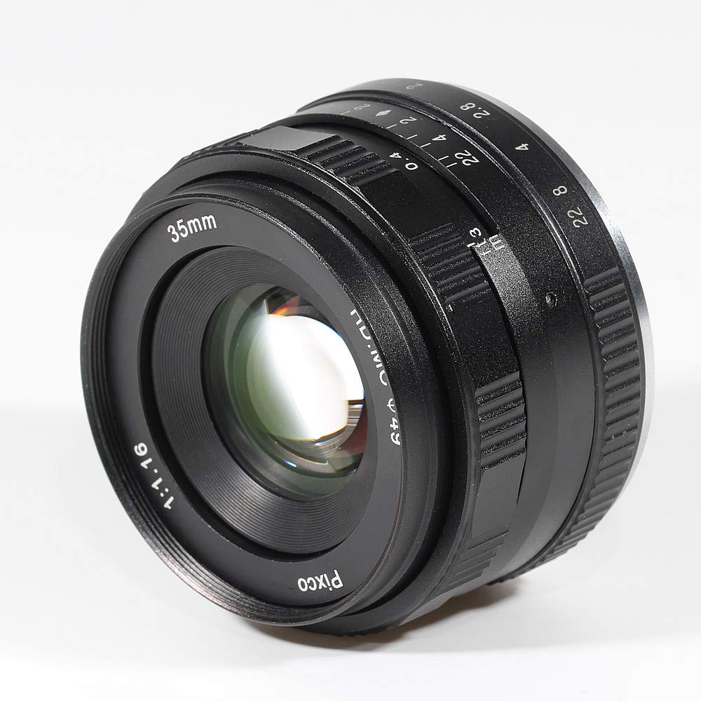35mm F/1.6 Large Aperture HD Manual Prime Lens for Sony E Mount Cameras - Compatible with A6400, A7III, A7RIII, Alpha a9, 7R & 7 Series - Perfect for Portrait, Street & Low Light Photography