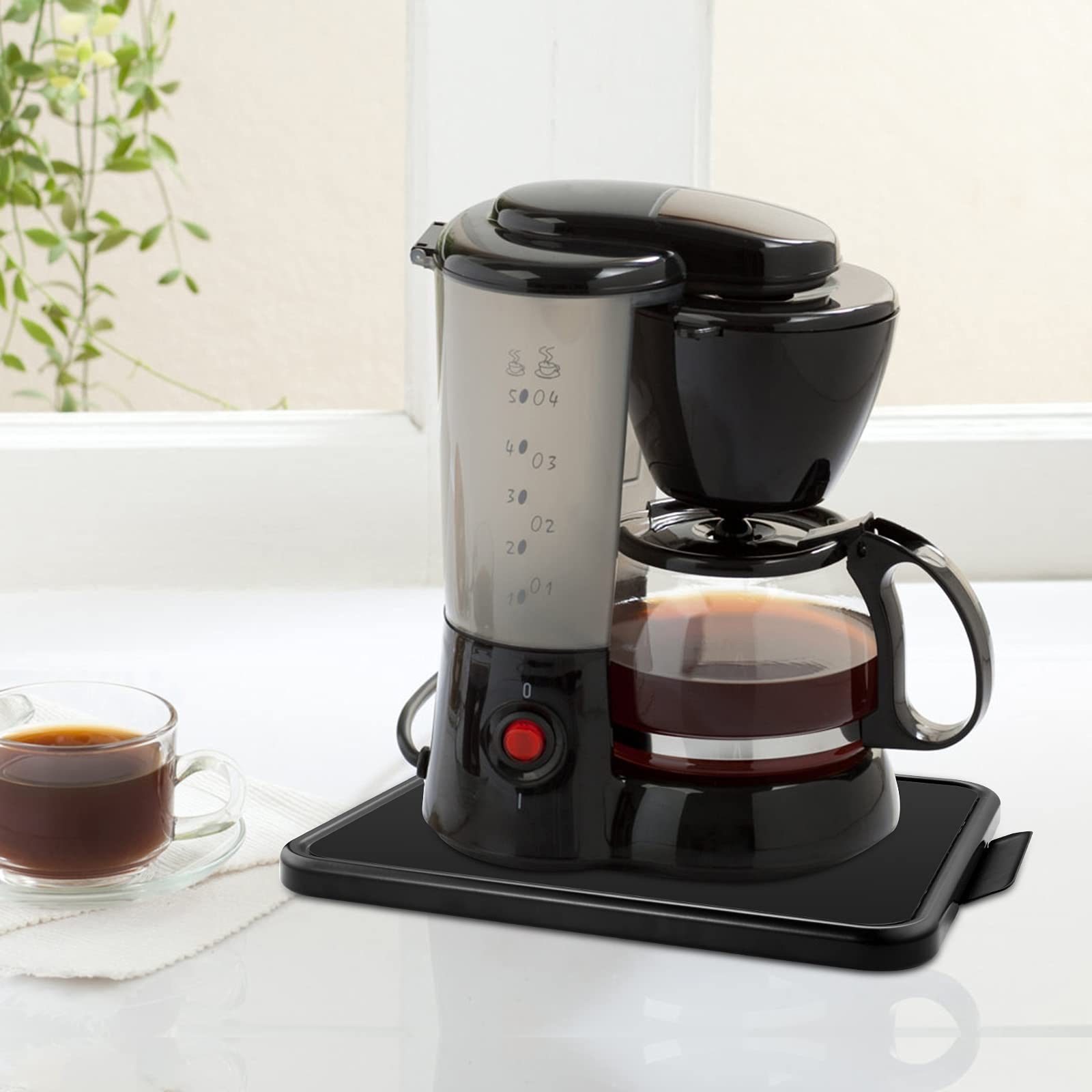 Premium Under Cabinet Appliance Organizer - Alloy Steel Sliding Tray for Coffee Maker, Toaster, Blender, Air Fryer & Stand Mixer (11.7