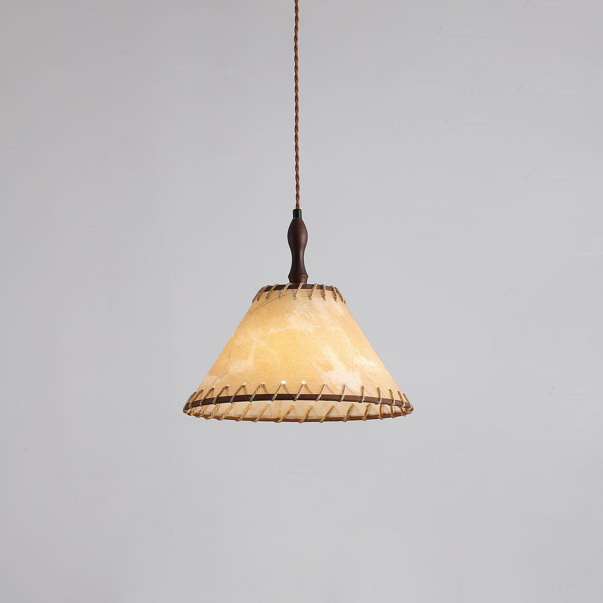 Modern Fabric Pendant Lamp - Handwoven Rattan Hanging Light for Dining Room, Bedroom, Living Room & Kitchen | Boho Chic Ceiling Fixture with Warm Ambient Lighting