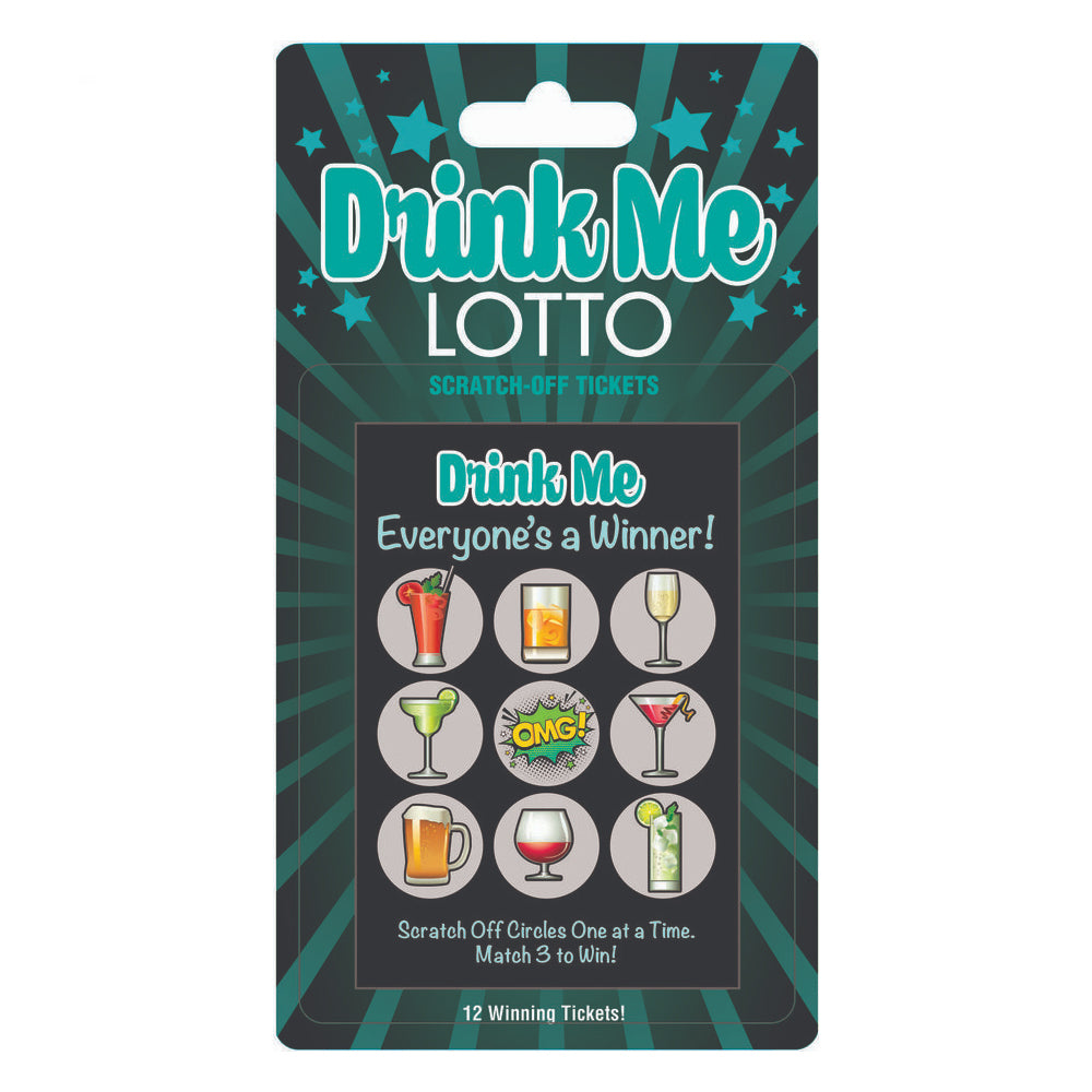 Drink Me Scratch Off Lottery Tickets - Fun Party Game for Birthdays, Bachelorette & Girls Night Out