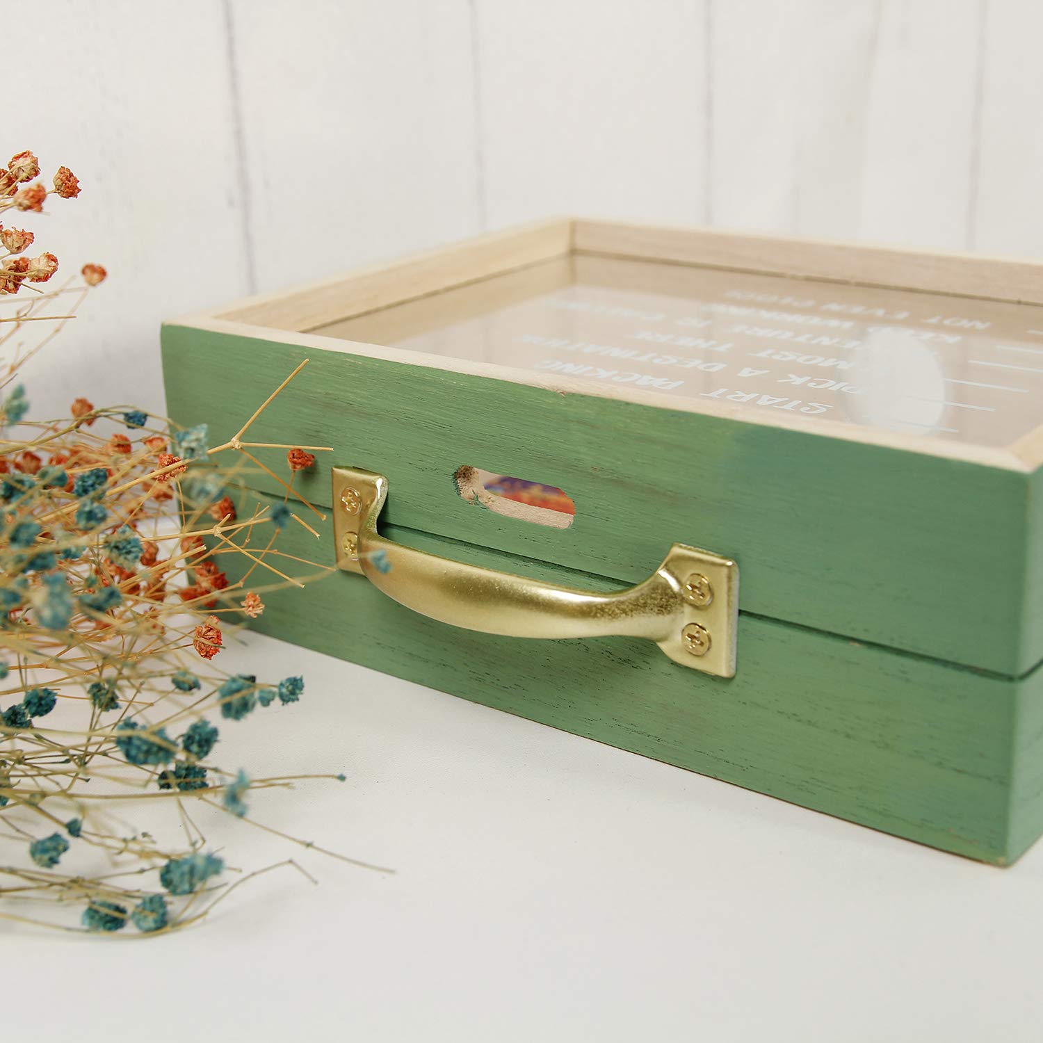Shadow Box Frame - Wooden Money Box for Wedding & Savings - Save Now Spend Later - Perfect for Wedding Gifts, Anniversary Presents & Home Decor