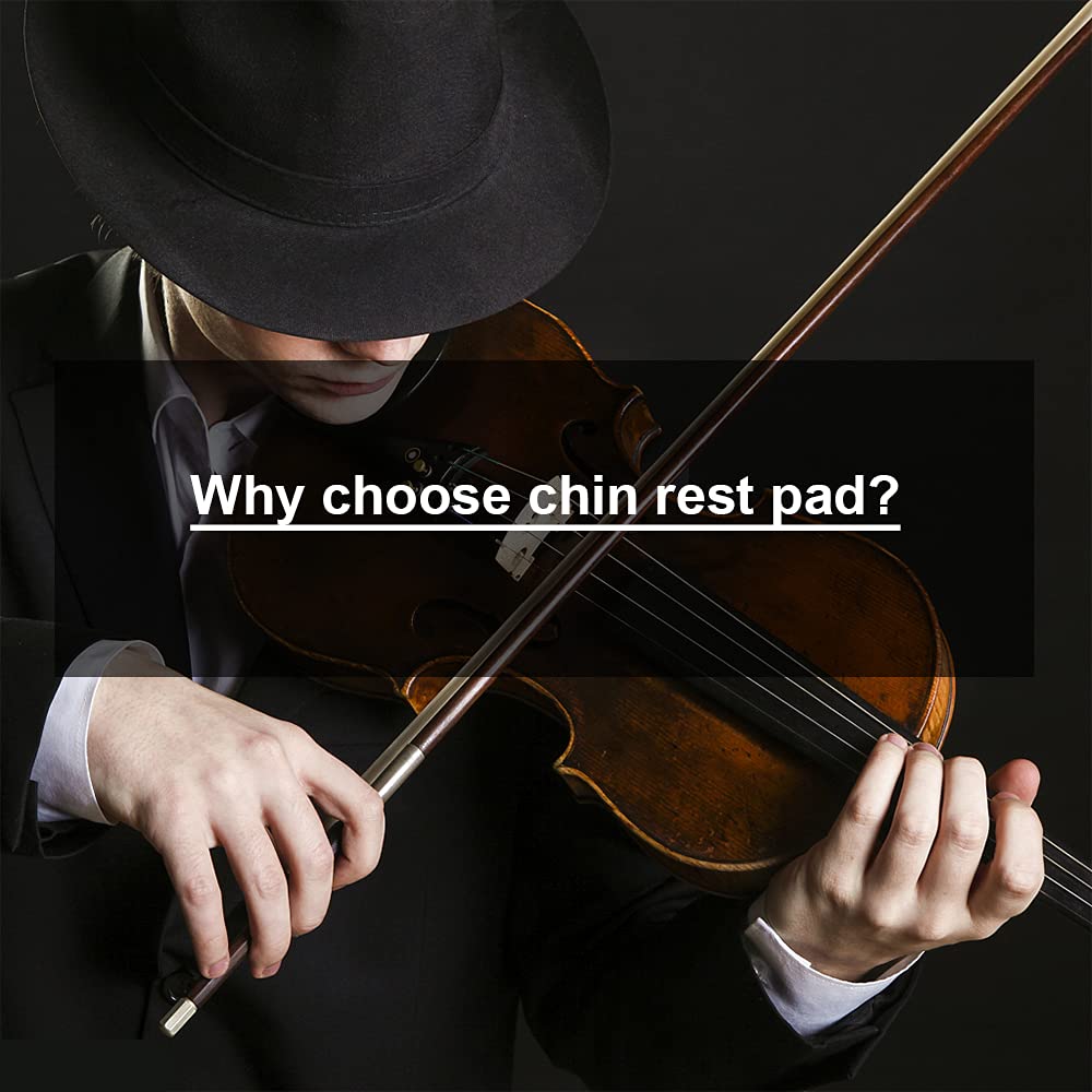 Premium Violin Shoulder Rest & Chin Rest for 3/4-4/4 Violins - Comfortable Sheepskin Shoulder Pad & Chin Pad Protector (Khaki) | Ideal for Professional Violinists & Music Students