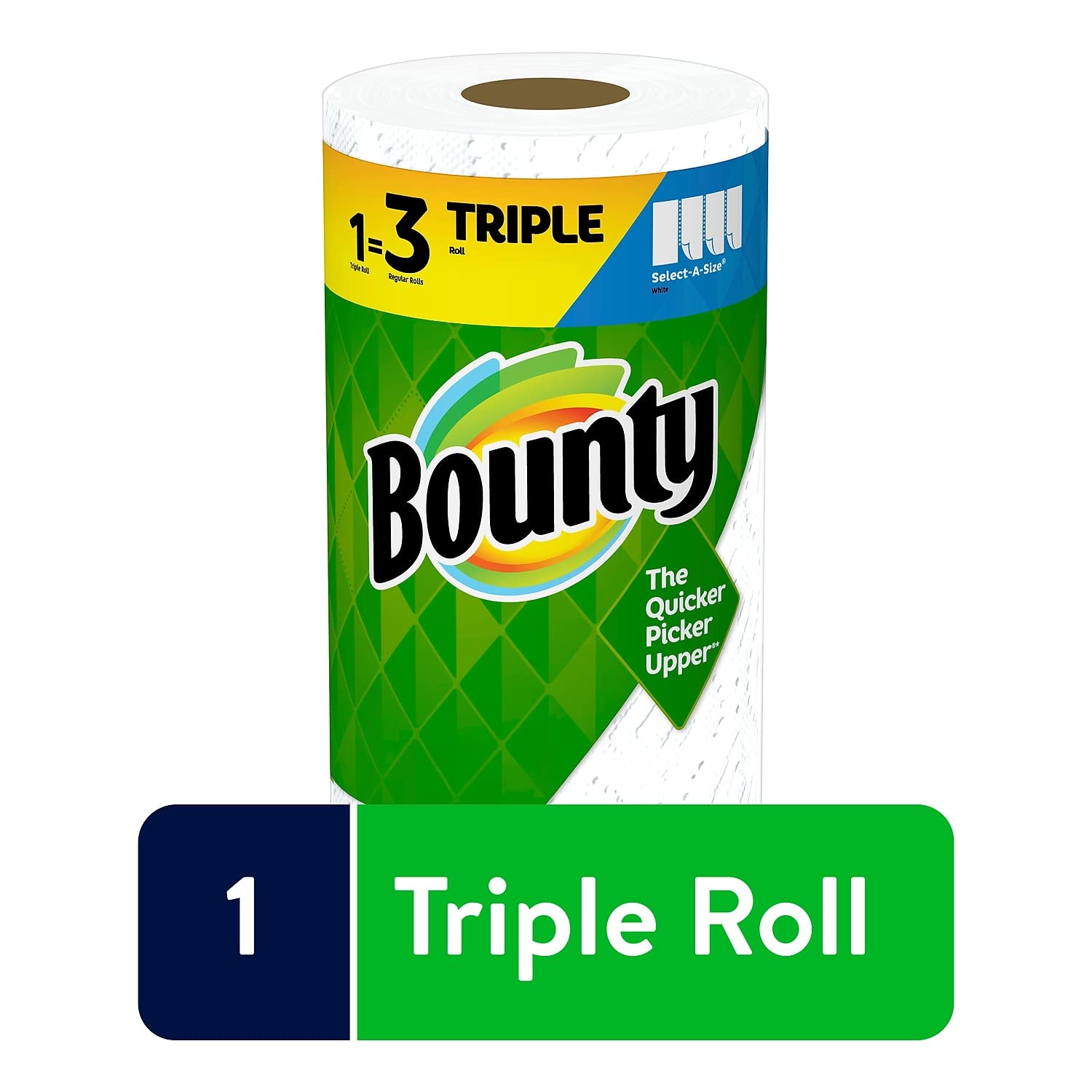 Bounty Select-A-Size 2-Ply White Paper Towels - 147 Sheets per Roll, 12 Rolls per Carton (66980) | Ultra Absorbent for Kitchen Cleaning, Spills, and Household Use