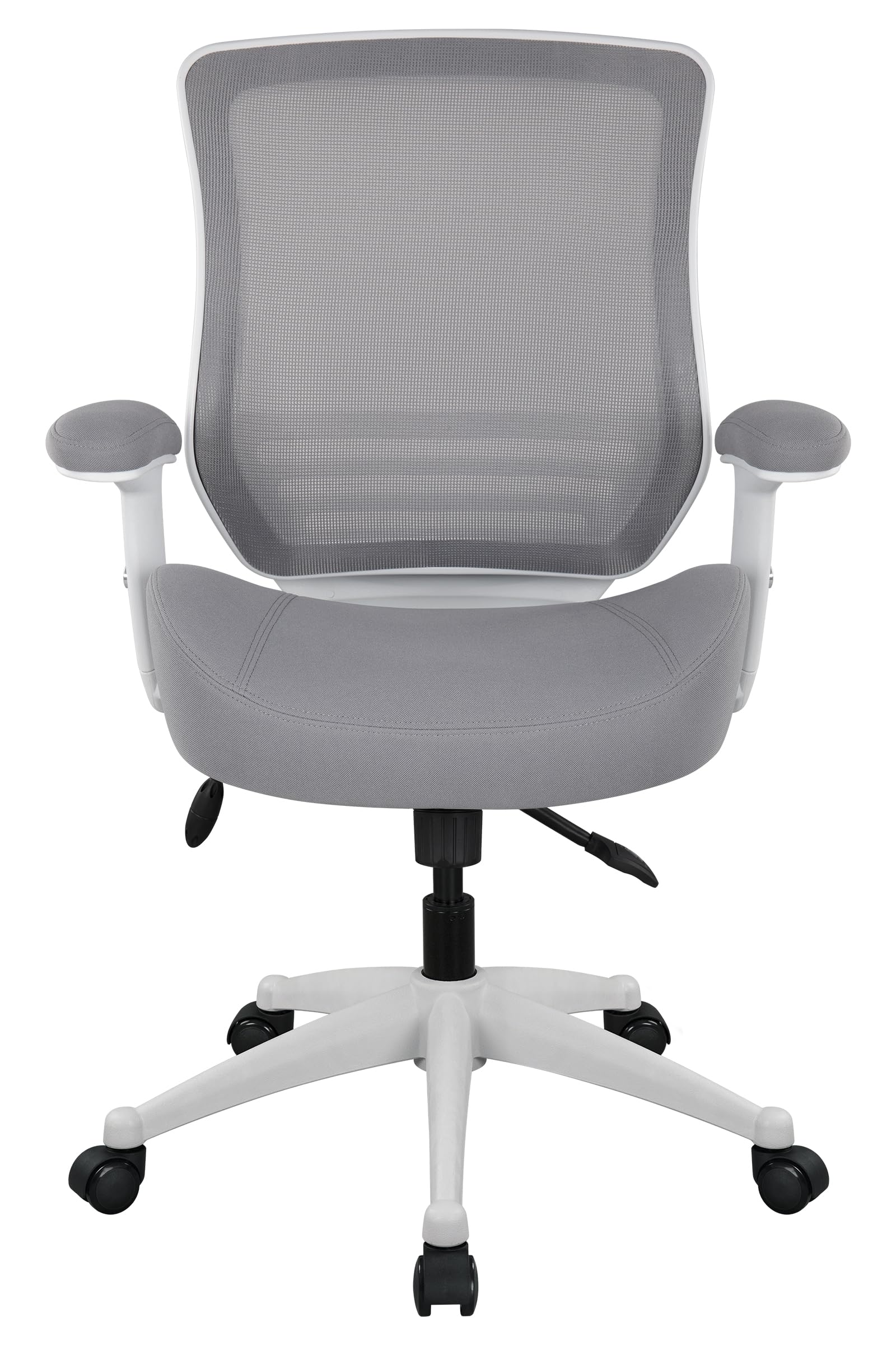 BOLISS 400 lbs Heavy Duty Ergonomic Office Chair with Lumbar Support - Adjustable Height Mesh Back Computer Desk Chair for Home & Office - Gray (Ideal for Long Work Hours & Gaming Sessions)