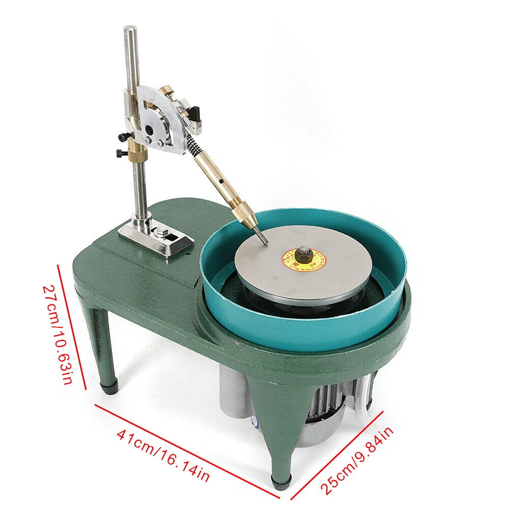 Gem Faceting Machine TBVECHI 110V Jewelry Rock Bench Polishing Grinding Machine - Professional Bench Lathe Polisher Tool for Jewelry Making, Lapidary & Stone Cutting - Perfect for Gemstones, Crystals & DIY Jewelry Crafting