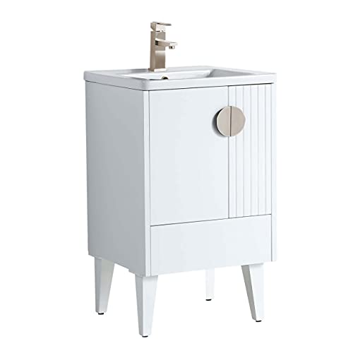 White - Satin Nickel Handles