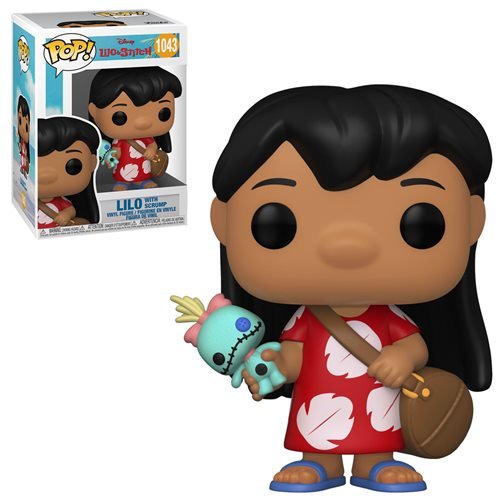 Disney Lilo & Stitch Pop! Vinyl Figure - Lilo with Scrump Collectible Toy [1043] | Perfect for Disney Fans, Pop Culture Collectors, and Home Decor Display
