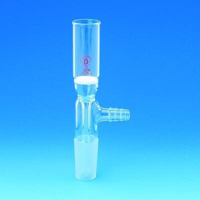 9438-04 B Filter Funnel, 14/20 Porosity - Laboratory Glassware for Chemical Filtration - Perfect for Chemistry Experiments, Distillation, and Scientific Research