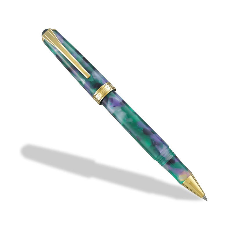 True Writer Classic Green Mosaic Ballpoint Pen - Premium Smooth Writing Pen for Office, School & Journaling - Elegant Gift for Writers & Professionals