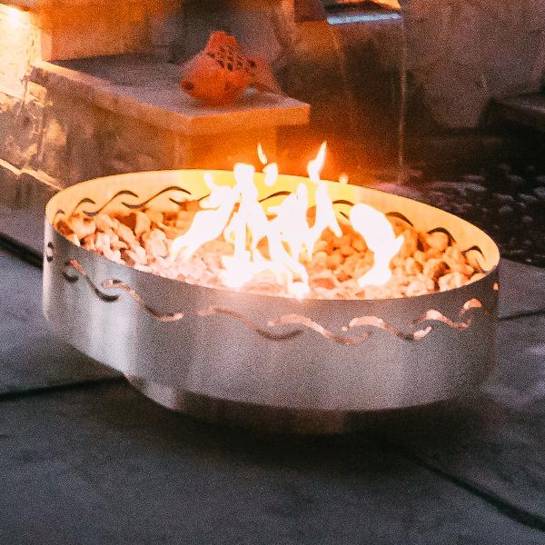 Fire Surfer Outdoor Fire Pit - Portable & Durable Steel Fire Bowl for Backyard, Camping, and Beach Bonfires - Perfect for Roasting Marshmallows & Relaxing Under the Stars