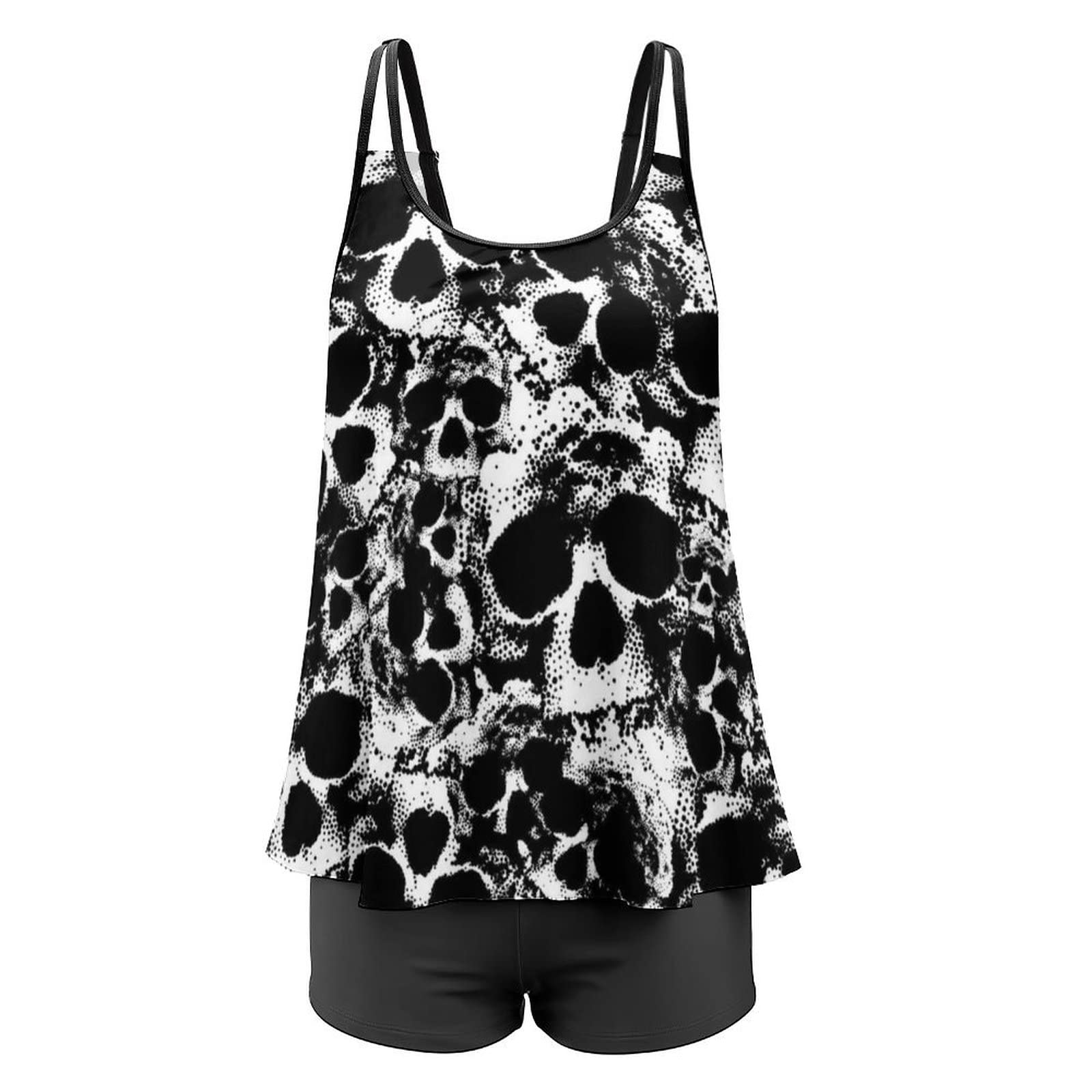 Women's Sport Fashion Tankini Bathing Suit Set - High Waist Swim Shorts & Athletic Swim Top for Beach, Pool & Water Sports | Quick Dry & UV Protection