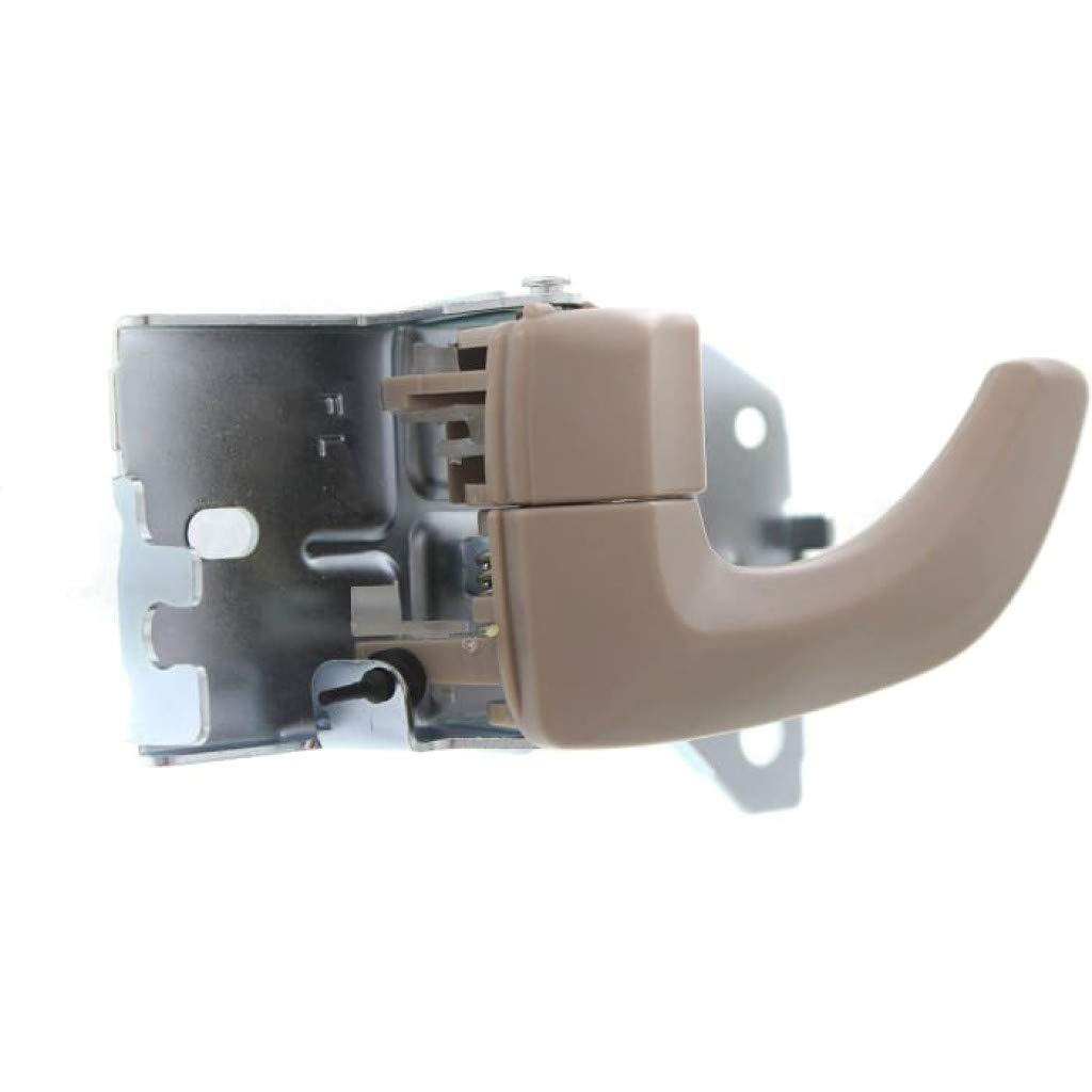 KarParts360 Replacement Interior Door Handle for 2003-2009 Kia Sorento - Front Driver Side Beige with Door Lock Button (EX Trim) | Perfect for DIY Car Repairs & Interior Upgrades