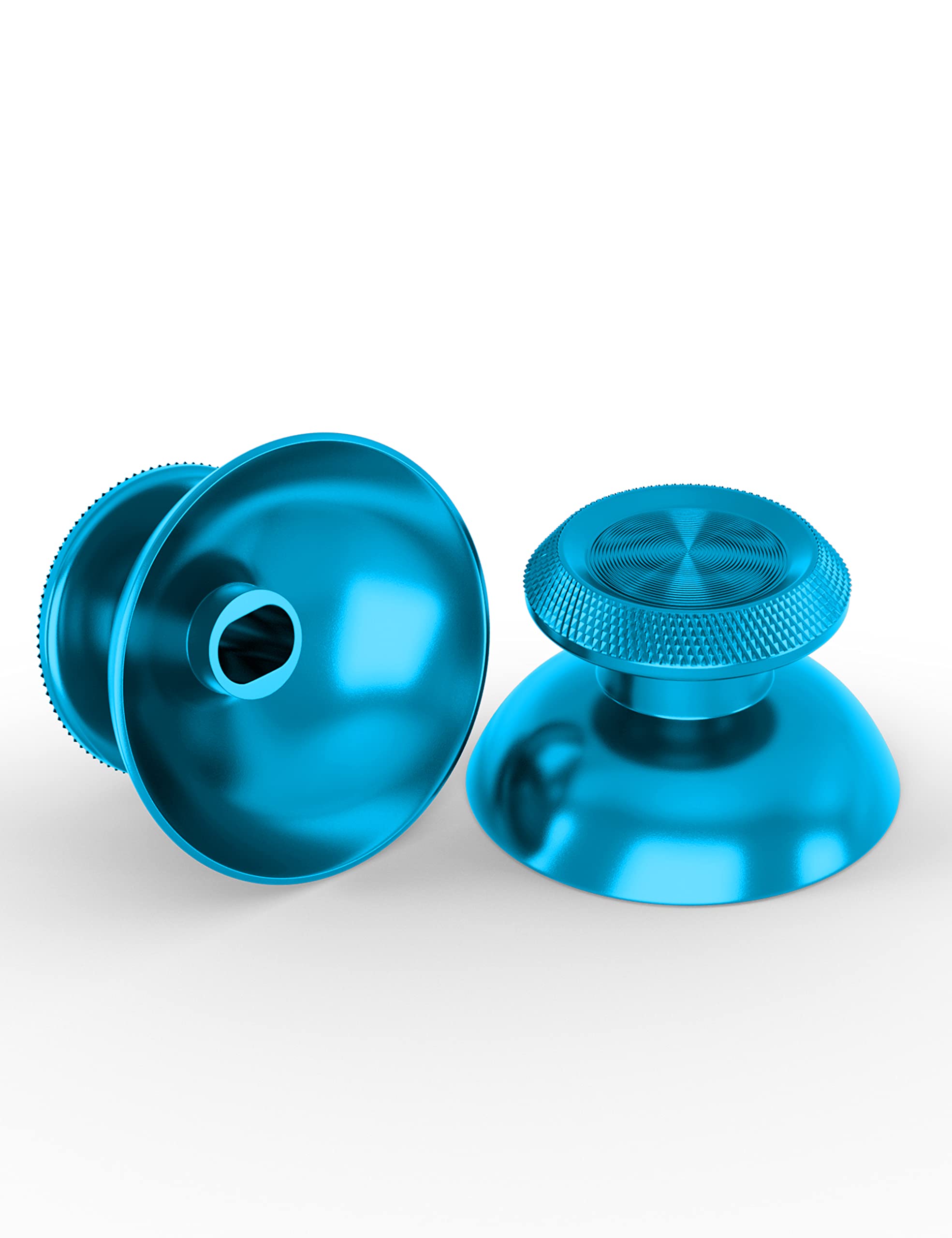 DualSense PS5 Controller Metal Thumbsticks - Aluminum Joystick Replacement Kit (Blue) for Gaming Accessories