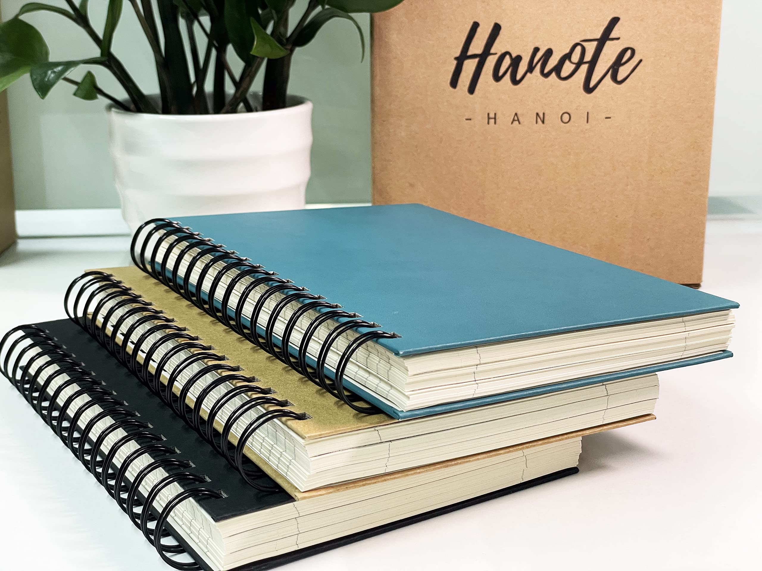 3-Pack Spiral Notebooks with Hard Cover - 8.5