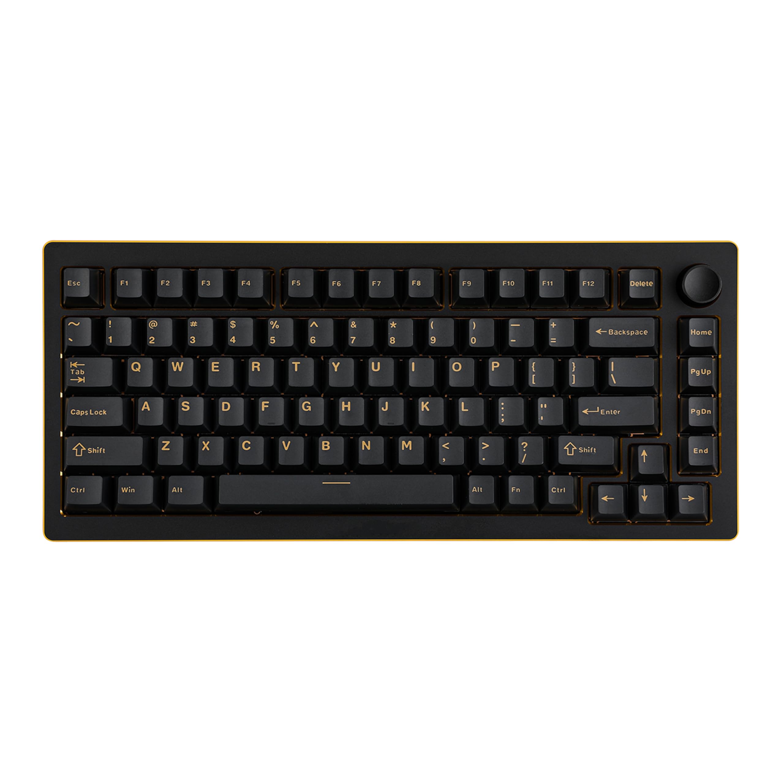 EPOMAKER Tide75 Wireless Mechanical Keyboard - 75% Aluminum Body, QMK/VIA Programmable, Hot-Swap Switches, FR4 Plate, Bluetooth/2.4Ghz/USB-C Connectivity, RGB Backlit, NKRO (Black) - Perfect for Gaming, Coding & Office Work