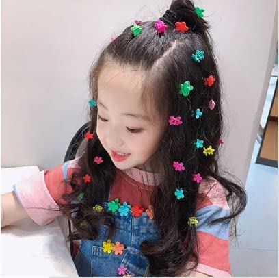 Cute Korean Style Baby Hair Clips - Heart & Round Shape Hairpins for Girls (4-Pack) | Perfect for School, Parties & Daily Outfits