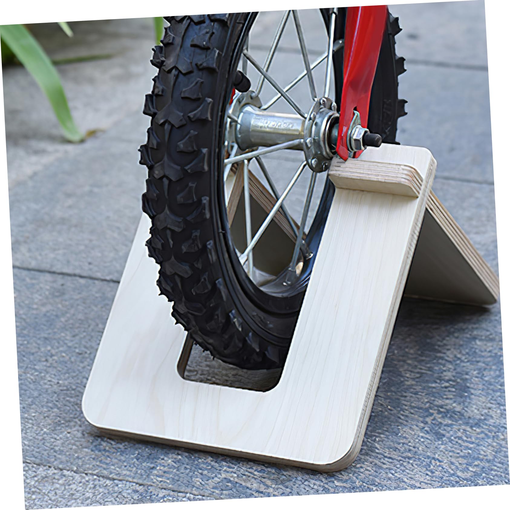 Portable Wooden Bike Stand for Kids - Detachable Scooter Rack with Balanced Support | Perfect for Boys & Girls Bicycles, Ideal for Garage Storage & Outdoor Play