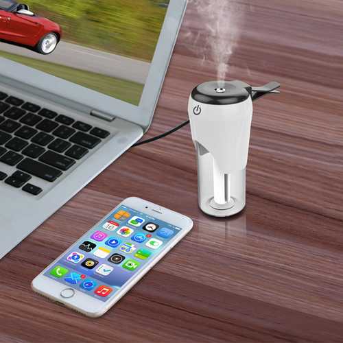 Dual USB Car Humidifier & Air Purifier with Auto Switch - 5V/3.1A Fast Charger for iPhone 7/Xiaomi 6 - Perfect for Road Trips & Office Commutes