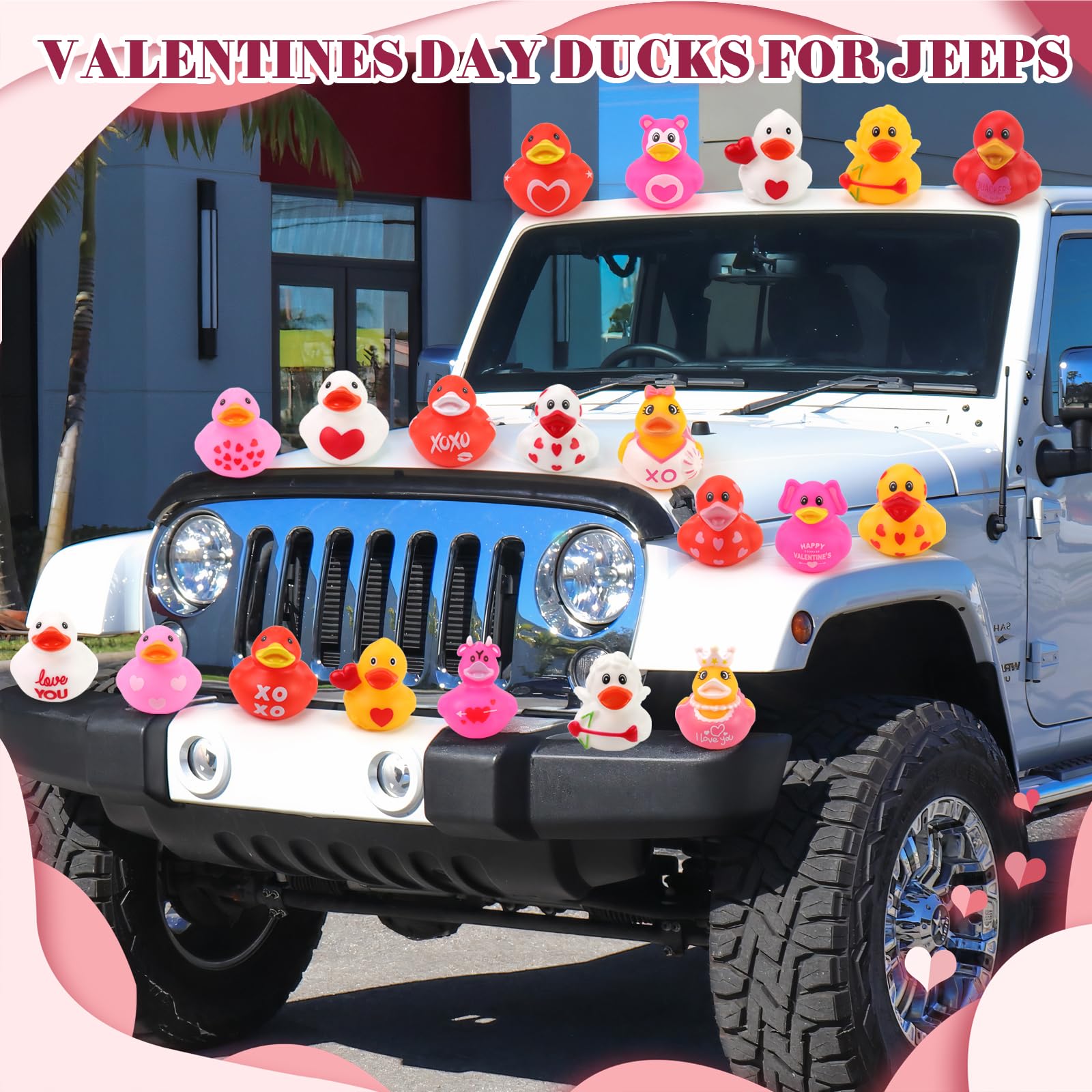 36Pcs Valentine's Day Rubber Duckies - Bulk 2