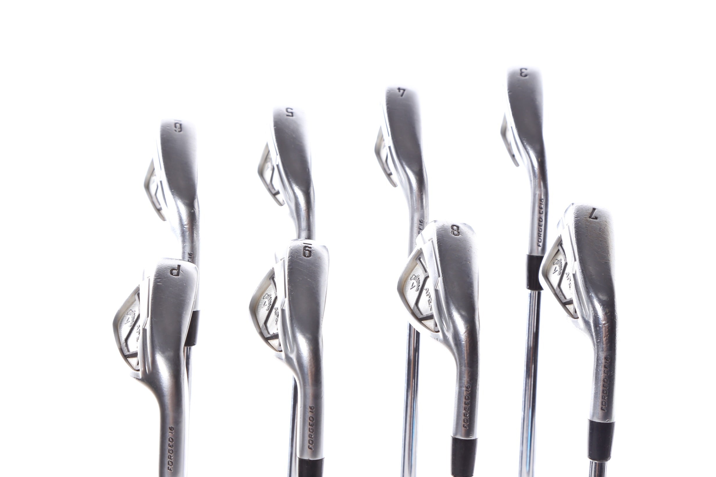 Used Callaway Apex CF16 Iron Set - Right Handed 3-PW Regular Flex Golf Clubs for Men | Perfect for Mid-Handicap Players on the Course