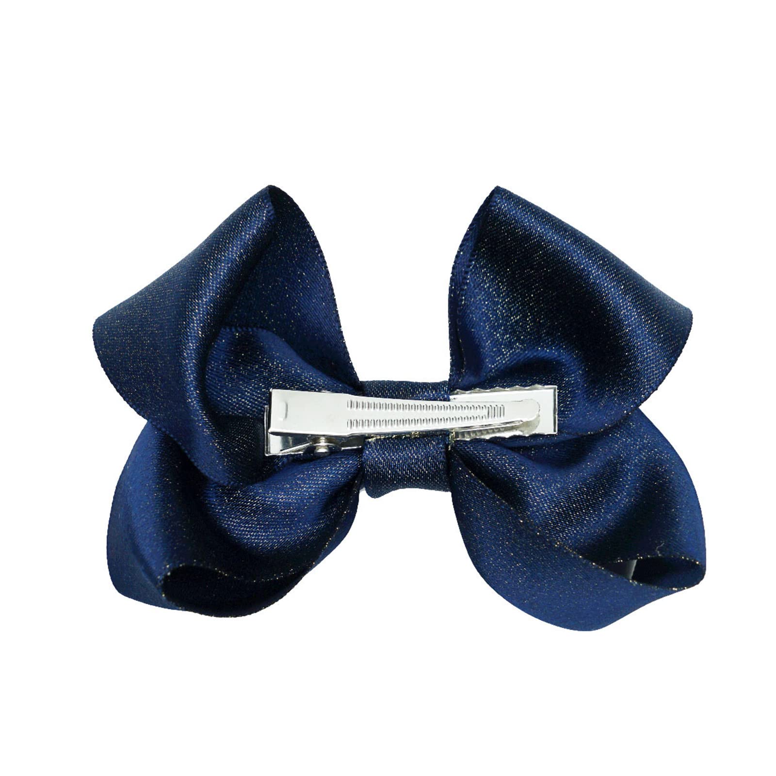 3 Inch Baby Girl Hair Bows Clips - Light Gold Hair Accessories for Toddlers & Kids - Set of 2 - Perfect for Parties, School, and Everyday Wear