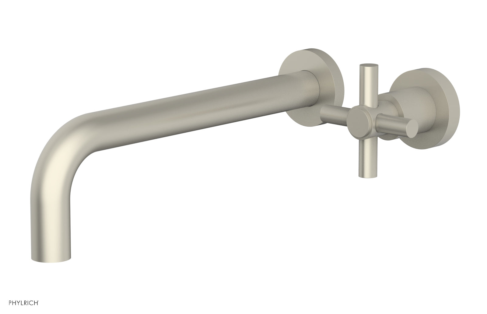Basic 10 Single Handle Wall Mount Bathroom Faucet Set - Cross Handle D131 16 - Perfect for Small Bathrooms & Powder Rooms