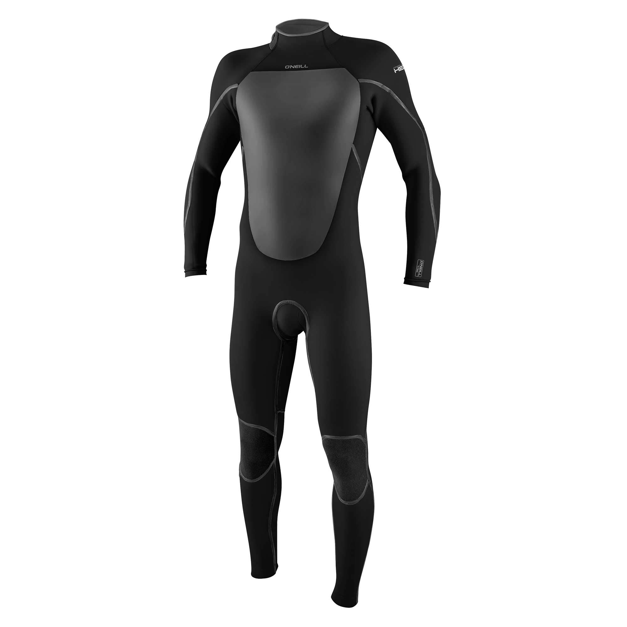 O'Neill Men's Heat 4/3mm Back Zip Full Wetsuit for Surfing, Diving & Water Sports - Thermal Neoprene Suit for Cold Water Protection