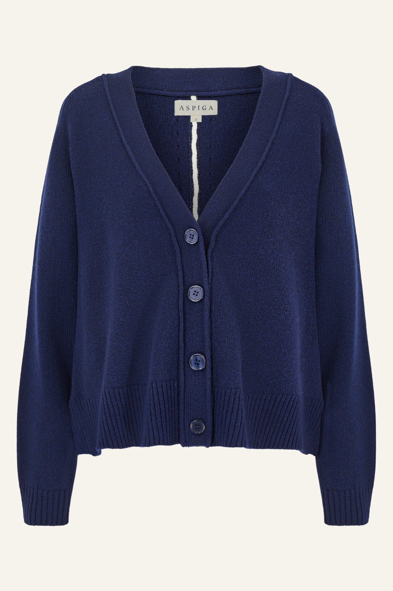 Soft & Cozy Merino Wool Swing Cardigan for Women - Navy Blue | Perfect for Fall & Winter Layering, Office Wear & Casual Outfits