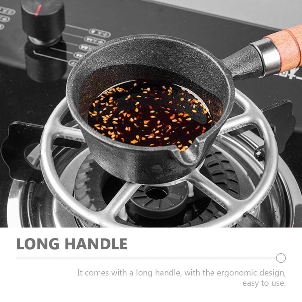 ABOOFAN Mini Hot Oil Pan - Small Butter Sauce Pan, Pancake Griddle & Milk Pan for Induction Cookers | Perfect for Melting Butter, Making Turkish Coffee & Cooking on Cast Iron Stoves | Ideal for Home Kitchen, Camping & Outdoor Cooking