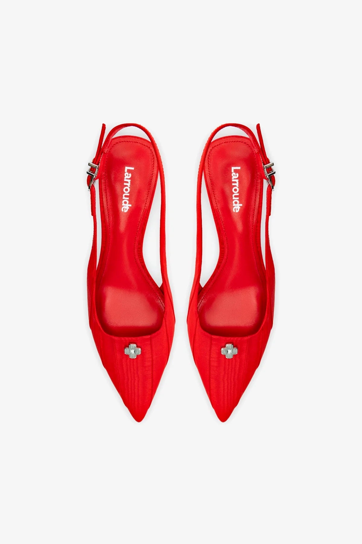 Maxine Women's Red Fabric Pump Shoes - Elegant High Heels for Office, Party & Special Occasions
